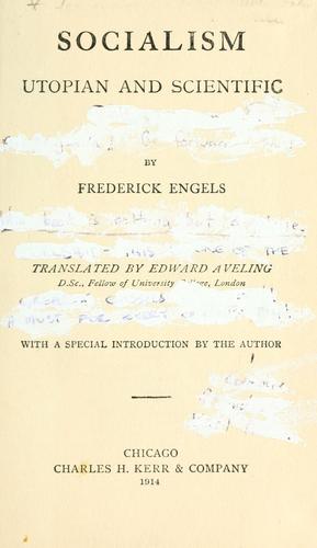 Socialism, Utopian and Scientific